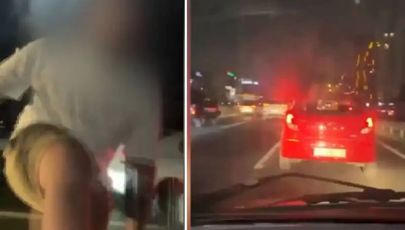Trafik Magandası İle Yaşanan Korkunç Anlar Kamerada Şaşkınlık Yarattı!