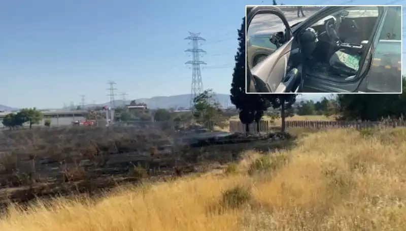 İzmir'deki Otluk Yangını, AVM Otoparkında Büyük Tehlike Yarattı